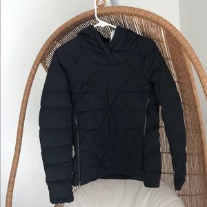 Black Lululemon black what the fluff jacket